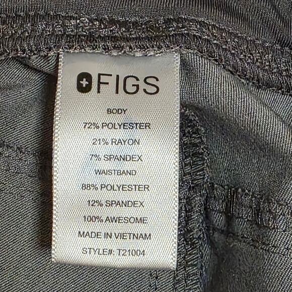 Figs Women’s 2‑Piece Scrub Set XL Catarina Top & Kade Cargo Pants Graphite Gray - Picture 7 of 11